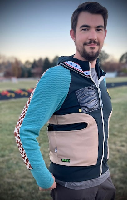 Technical Trail Size XL ReMelly'd! - Vander Jacket | Handmade Eco-Friendly Garments Designed For Runners