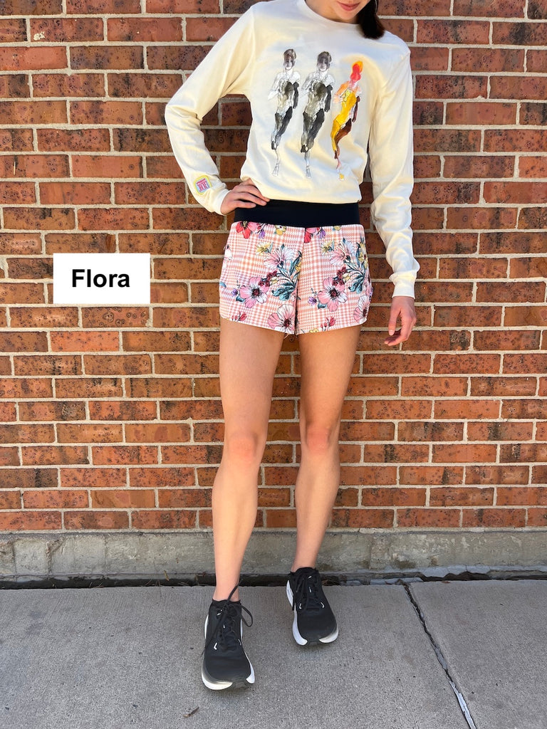 Shorts Flora, Flash Sizes XS,XL - Vander Jacket | Handmade Eco-Friendly Garments Designed For Runners