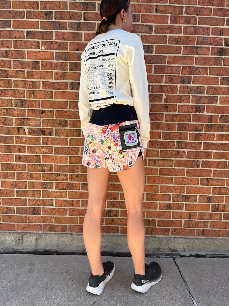 Shorts Flora, Flash Sizes XS,XL - Vander Jacket | Handmade Eco-Friendly Garments Designed For Runners