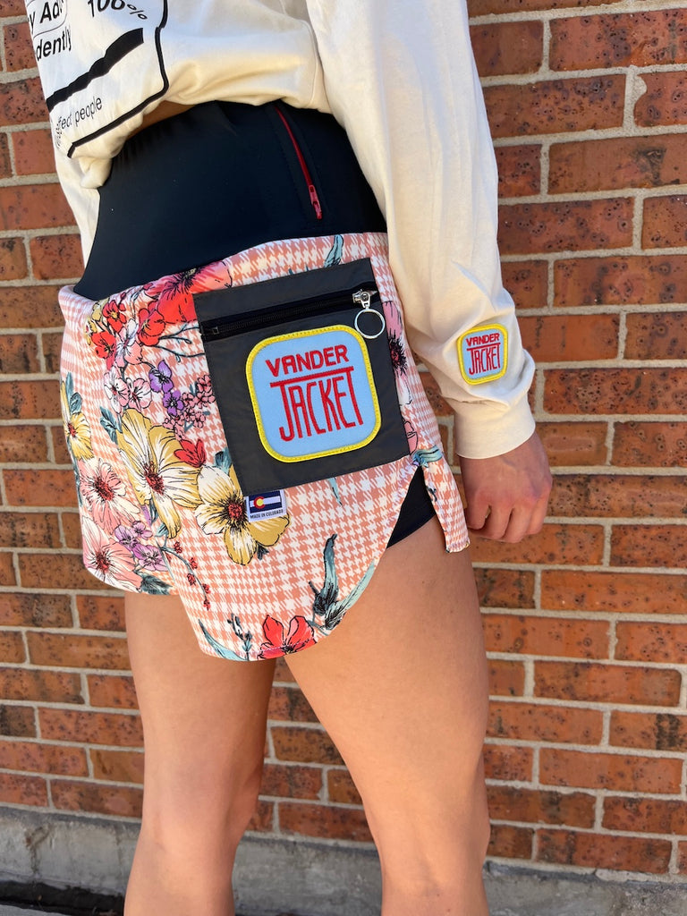 Shorts Flora, Flash Sizes XS,XL - Vander Jacket | Handmade Eco-Friendly Garments Designed For Runners