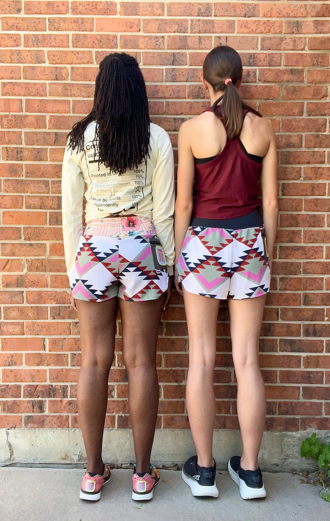 Shorts Gem Lake, Flower Sizes XXS-XL - Vander Jacket | Handmade Eco-Friendly Garments Designed For Runners
