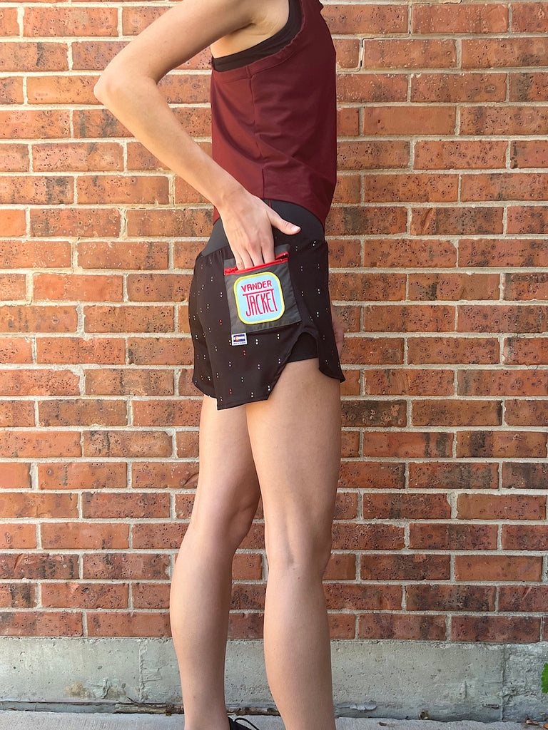 Shorts Rattlesnake, Rainbow Trout, Sizes XXS-XL - Vander Jacket | Handmade Eco-Friendly Garments Designed For Runners