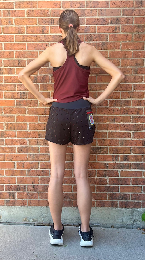 Shorts Rattlesnake, Rainbow Trout, Sizes XXS-XL - Vander Jacket | Handmade Eco-Friendly Garments Designed For Runners