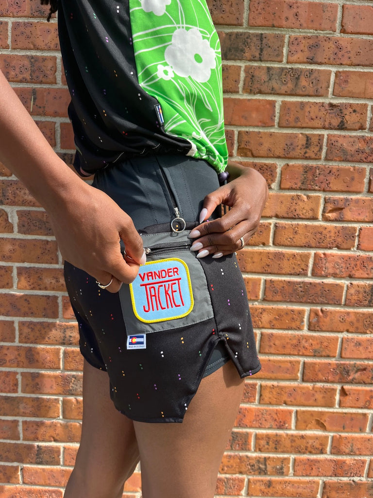 Shorts Rattlesnake, Rainbow Trout, Sizes XXS-XL - Vander Jacket | Handmade Eco-Friendly Garments Designed For Runners