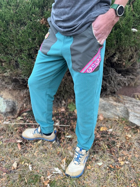 Power Flower Vander Pants Sizes S,M,XL Remelly'D - Vander Jacket | Handmade Eco-Friendly Garments Designed For Runners