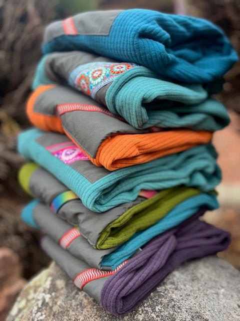 Power Flower Vander Pants Sizes S,M,XL Remelly'D - Vander Jacket | Handmade Eco-Friendly Garments Designed For Runners