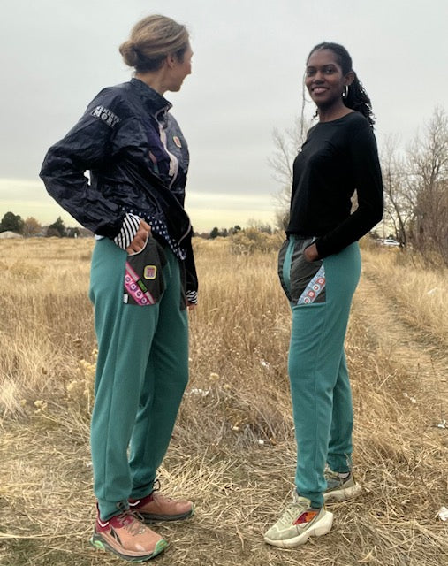 Power Flower Vander Pants Sizes S,M,XL Remelly'D - Vander Jacket | Handmade Eco-Friendly Garments Designed For Runners