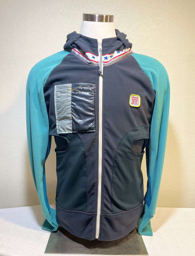 Glacier Size XL ReMelly'd! - Vander Jacket | Handmade Eco-Friendly Garments Designed For Runners