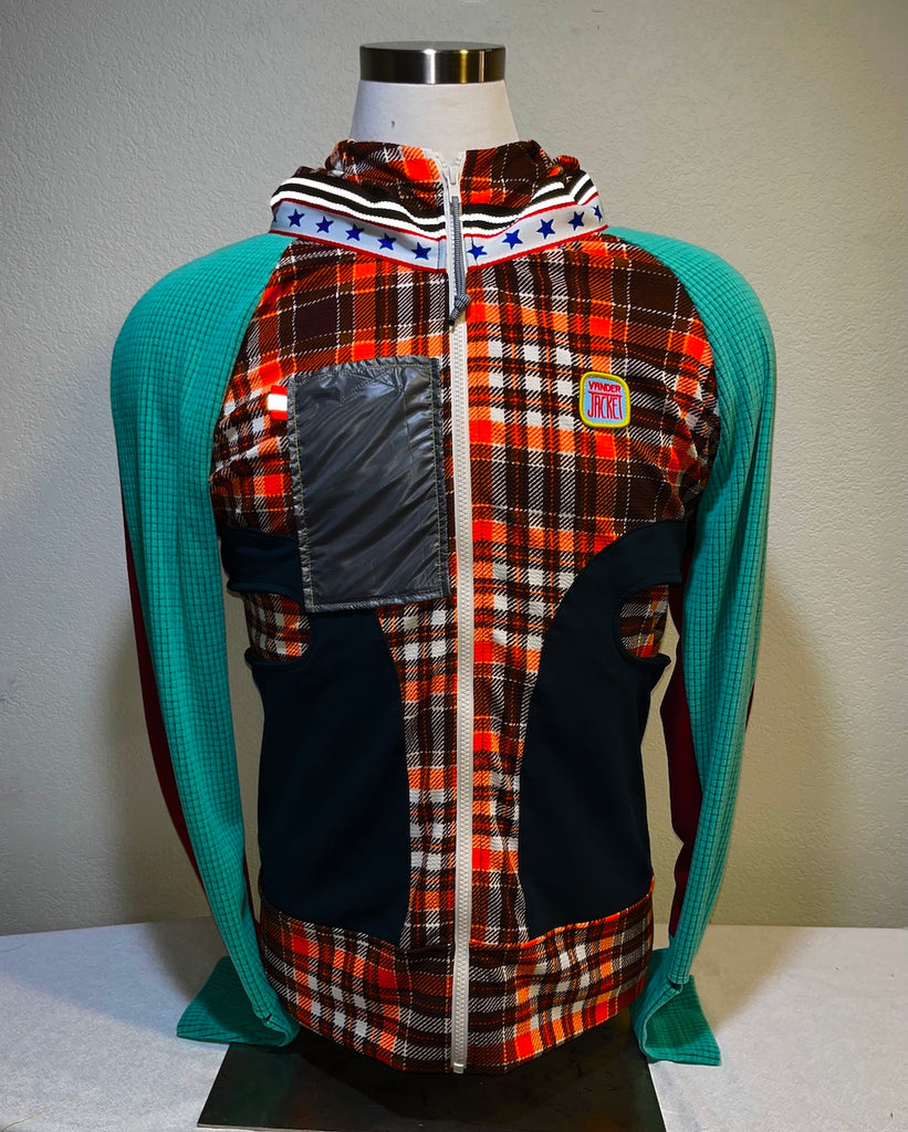 Volcano Size XL ReMelly'd! - Vander Jacket | Handmade Eco-Friendly Garments Designed For Runners