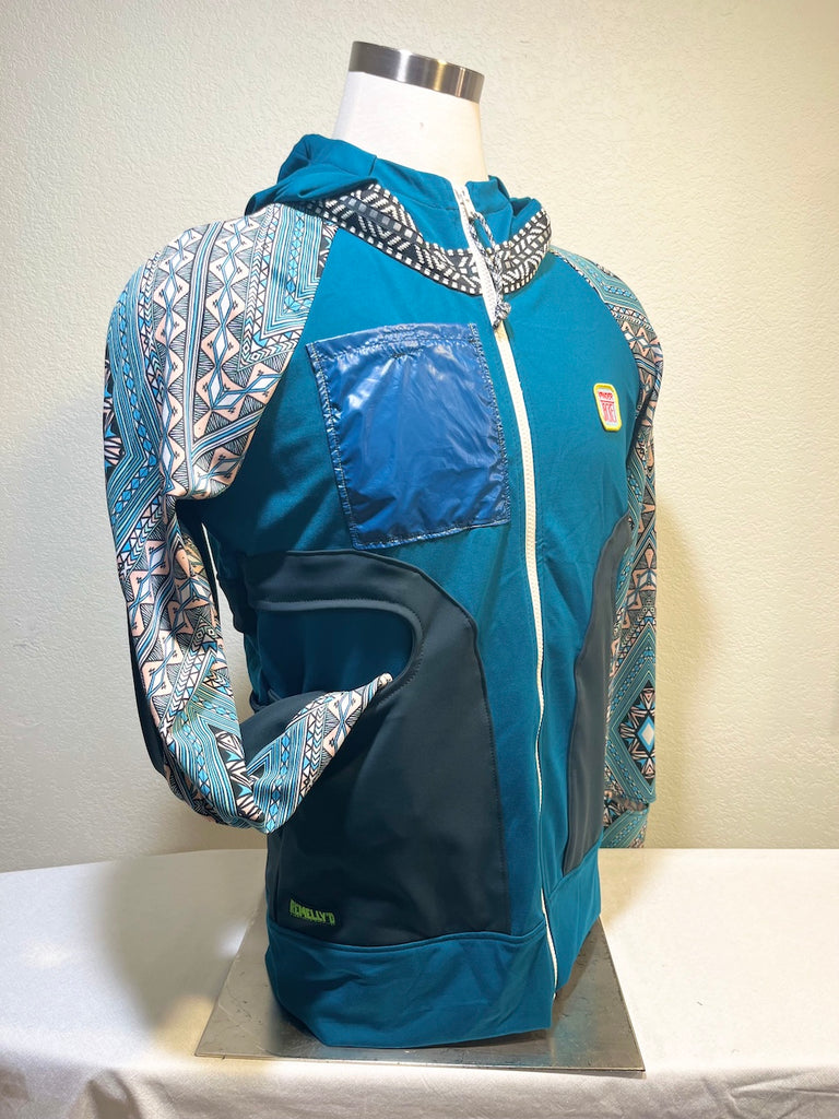 Azul Size M ReMelly'd! - Vander Jacket | Handmade Eco-Friendly Garments Designed For Runners