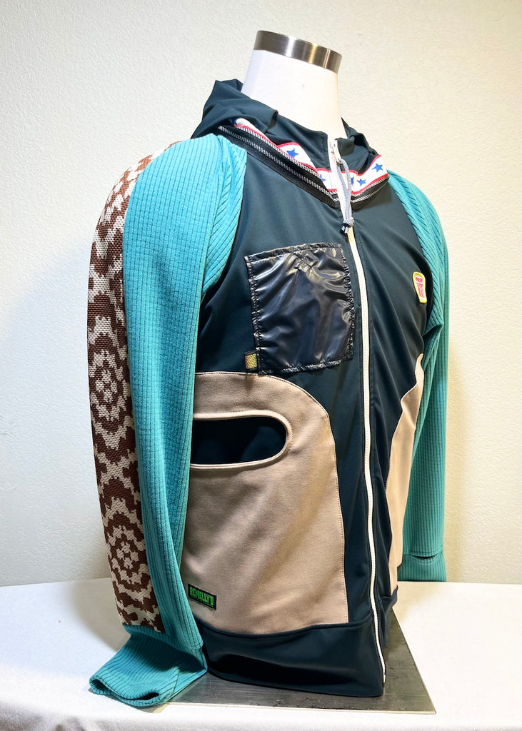 Technical Trail Size XL ReMelly'd! - Vander Jacket | Handmade Eco-Friendly Garments Designed For Runners