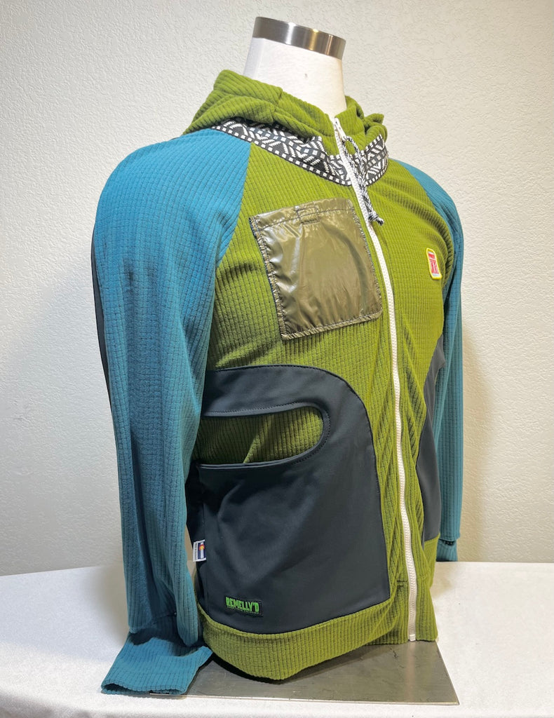 Singletrack Size XL ReMelly'd! - Vander Jacket | Handmade Eco-Friendly Garments Designed For Runners