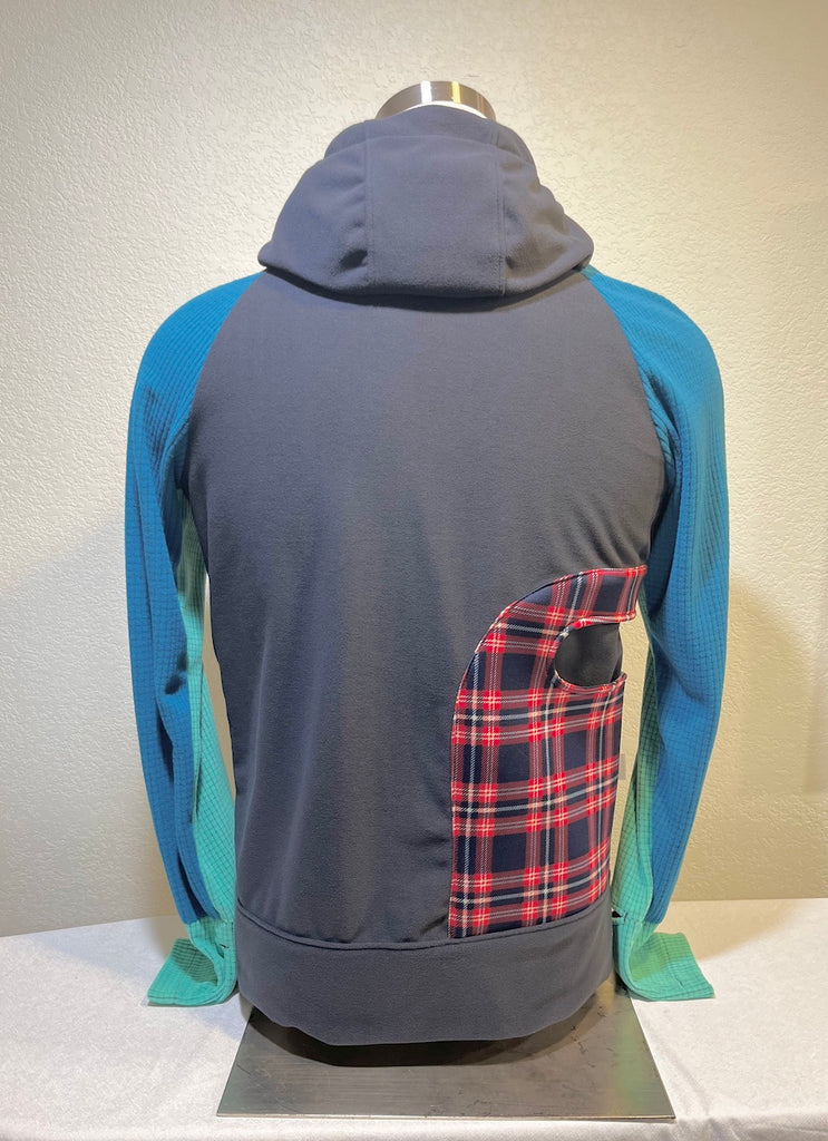 Plaid Pace Size M ReMelly'd! - Vander Jacket | Handmade Eco-Friendly Garments Designed For Runners