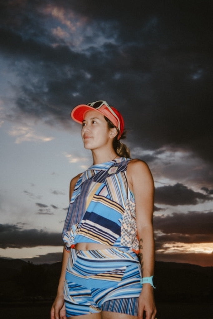 TANK Tangerine Sizes XS - Vander Jacket | Handmade Eco-Friendly Garments Designed For Runners