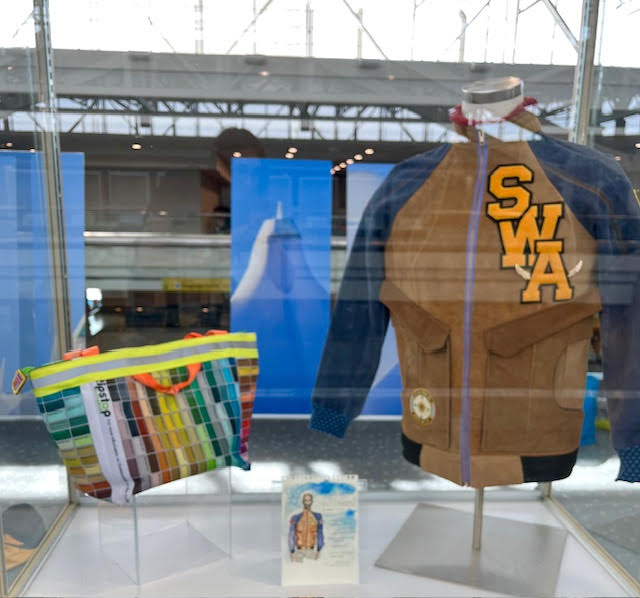 Southwest Airlines Bomber Size Small DIA Exhibition - Vander Jacket | Handmade Eco-Friendly Garments Designed For Runners